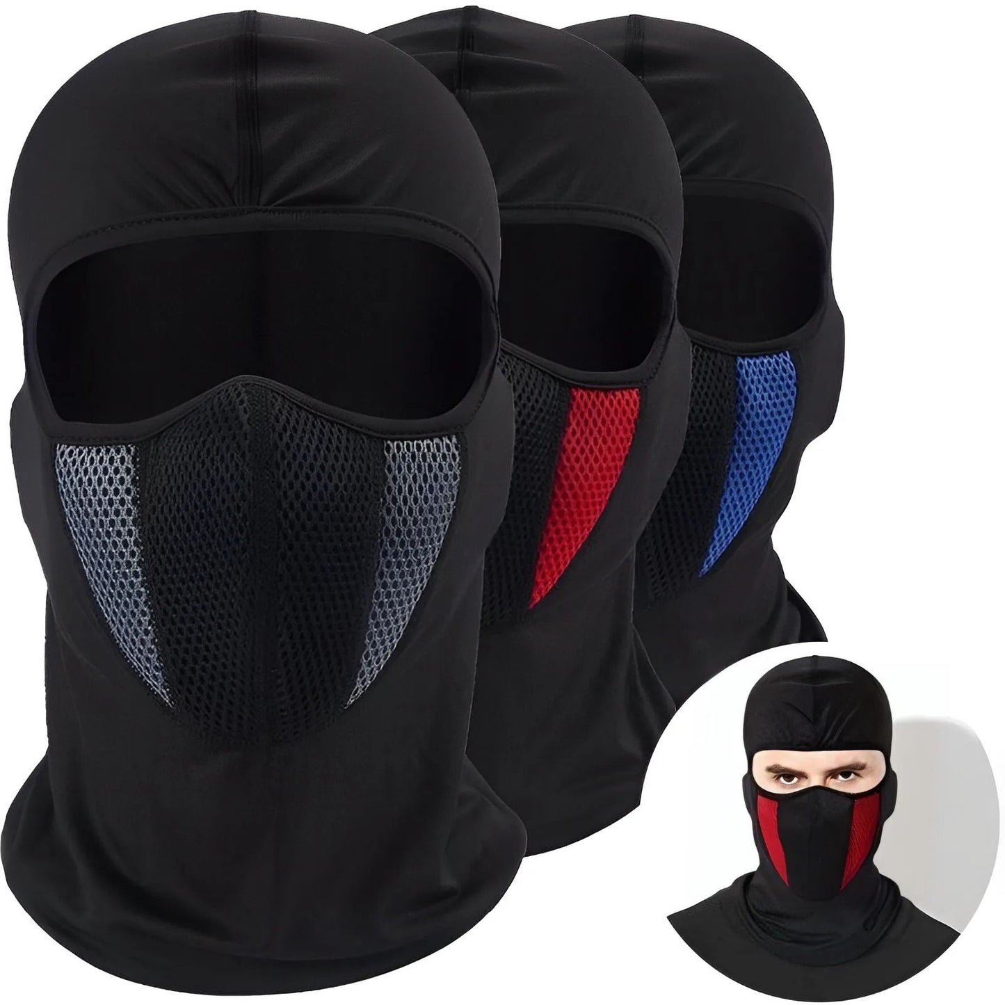 Breathable Full Face Balaclava Mask for Motorcycle Riding and Outdoor Protection