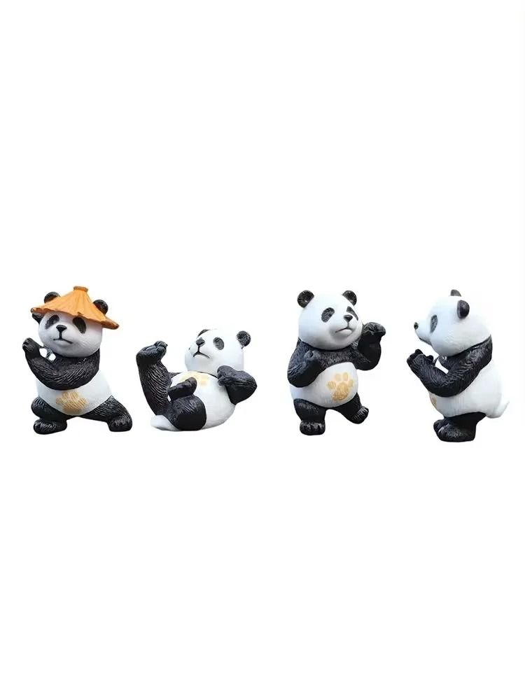 Panda Design Car Ornaments Set for Interior and Desk Decoration