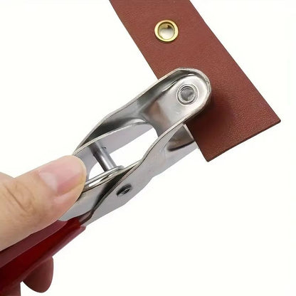 Grommet Eyelet Plier Kit Manual Hole Punch Tool Set for Leather Sewing and DIY Projects
