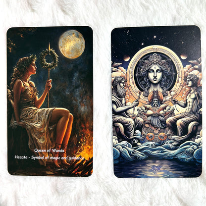 Tarot Greek Mythology Divination Rune Board Game, Classic Theme, Innovative Illustration Keywords