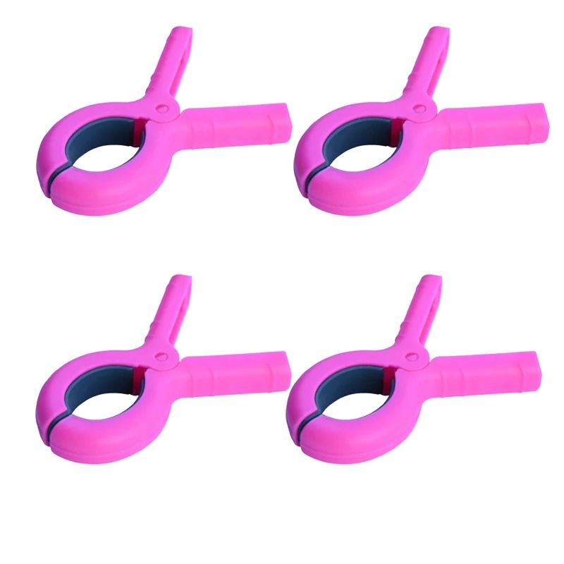 Windproof Beach Towel Clips 2/4 pcs per Pack – Heavy-Duty Plastic Quilt & Clothes Hangers for Drying and Outdoor Use