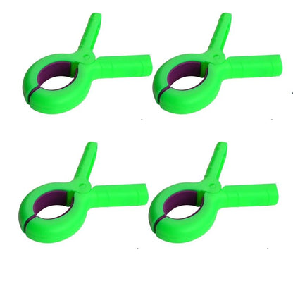Windproof Beach Towel Clips 2/4 pcs per Pack – Heavy-Duty Plastic Quilt & Clothes Hangers for Drying and Outdoor Use