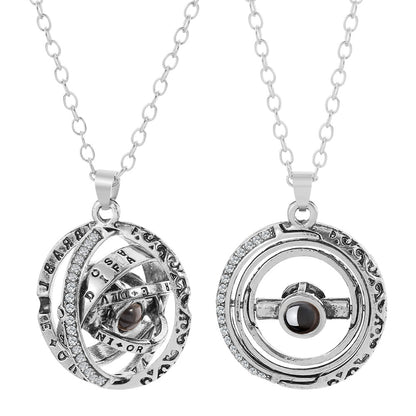Creative I Love You Pendant Projection Necklace Jewelry for Girlfriend Wife Lover Romantic Gifts