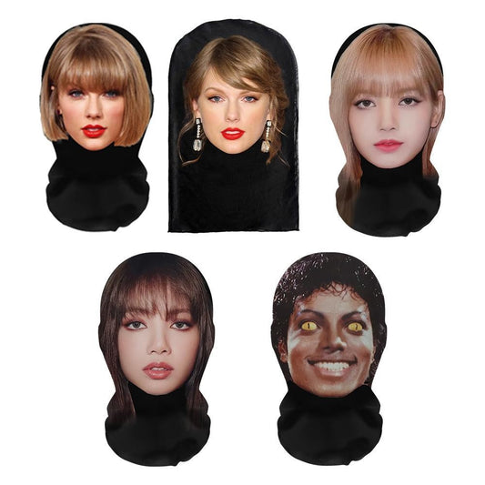 Breathable Full Face Mask for Unisex, Novel Cosplay Headgear, Party Simulation Prop