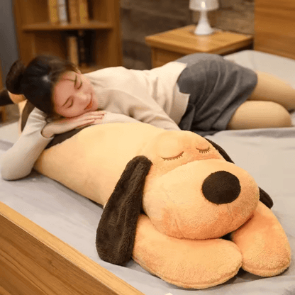 Giant Soft Plush Dog Pillow Lovely Down Cotton Stuffed Pet Doll, Long Sleep Body Pillow Gift for Girlfriend