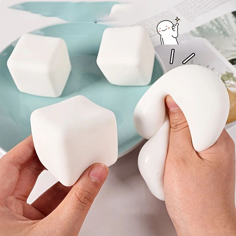 Soft Tofu Squeeze Stress Relief Fidget Toy
