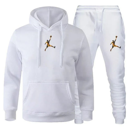Men Autumn Winter Jogging Sportswear Set Sweatshirt and Pants