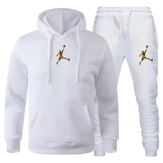 Men Autumn Winter Jogging Sportswear Set Sweatshirt and Pants