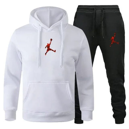 Men Autumn Winter Jogging Sportswear Set Sweatshirt and Pants