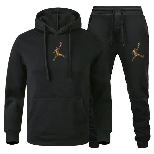 Men Autumn Winter Jogging Sportswear Set Sweatshirt and Pants