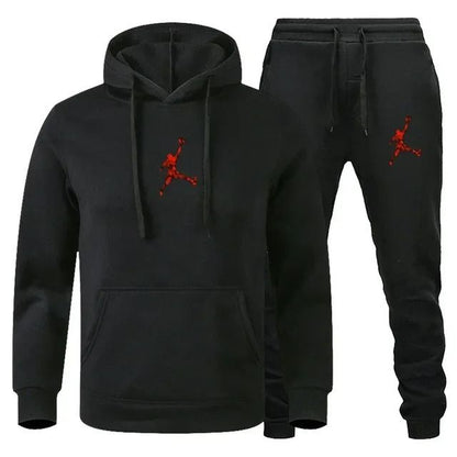 Men Autumn Winter Jogging Sportswear Set Sweatshirt and Pants