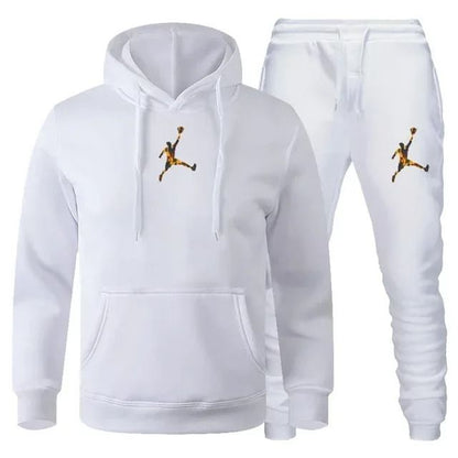 Men Autumn Winter Jogging Sportswear Set Sweatshirt and Pants