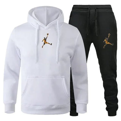 Men Autumn Winter Jogging Sportswear Set Sweatshirt and Pants