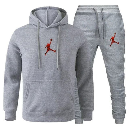 Men Autumn Winter Jogging Sportswear Set Sweatshirt and Pants