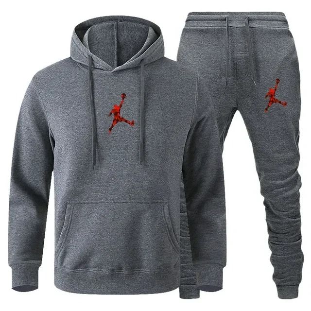 Men Autumn Winter Jogging Sportswear Set Sweatshirt and Pants