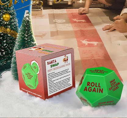 Large Exchange Dice for Xmas, Santa Swap Gift Exchange Family Game