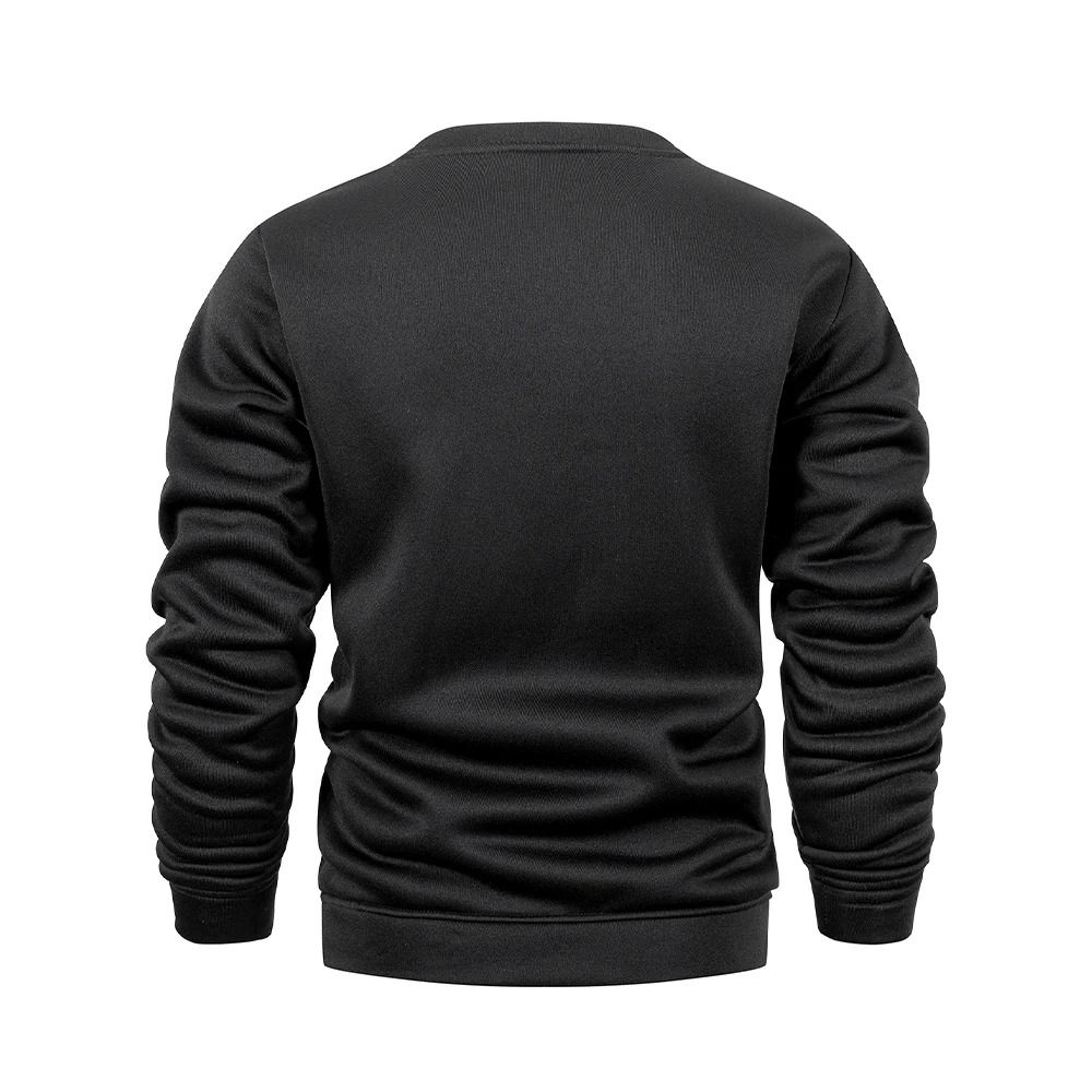 Mens Crew Neck Pullover Sweatshirt Casual Long Sleeve Top