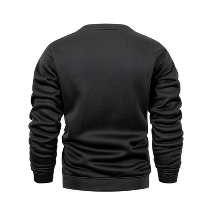 Mens Crew Neck Pullover Sweatshirt Casual Long Sleeve Top