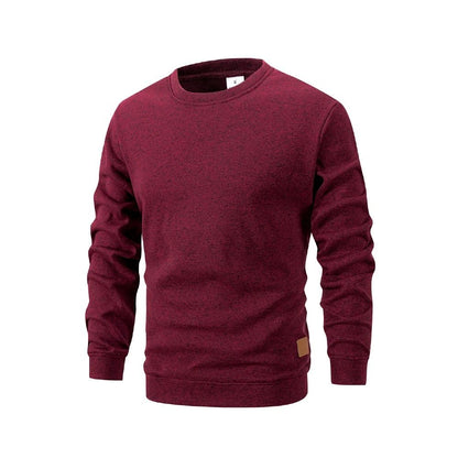 Mens Crew Neck Pullover Sweatshirt Casual Long Sleeve Top