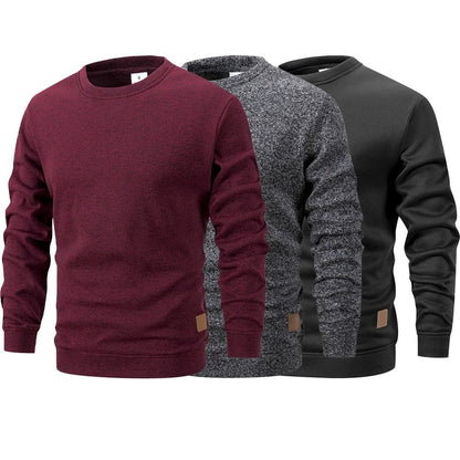 Mens Crew Neck Pullover Sweatshirt Casual Long Sleeve Top