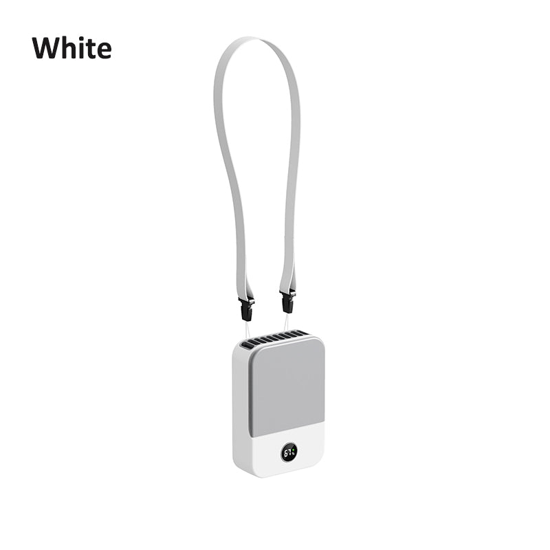 Portable Waist Fan, Outdoor Mini Hanging Neck Fan, Strong Wind, Blade-less Waist Neck Fan, Air Cooler, USB Fan