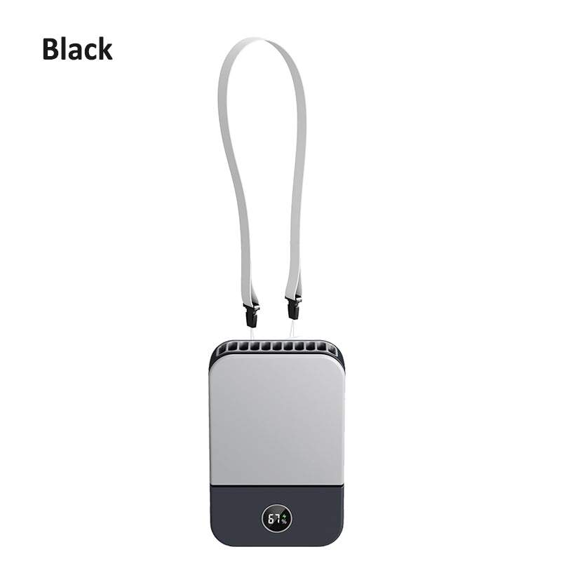 Portable Waist Fan, Outdoor Mini Hanging Neck Fan, Strong Wind, Blade-less Waist Neck Fan, Air Cooler, USB Fan