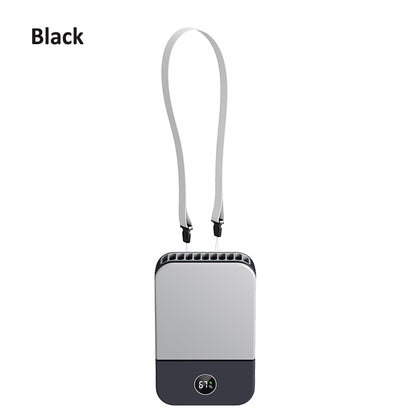 Portable Waist Fan, Outdoor Mini Hanging Neck Fan, Strong Wind, Blade-less Waist Neck Fan, Air Cooler, USB Fan