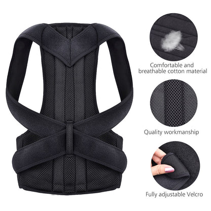 Adjustable Scoliosis Posture Corrector, Back Brace, Lumbar Support, Belt for Straight Posture Support