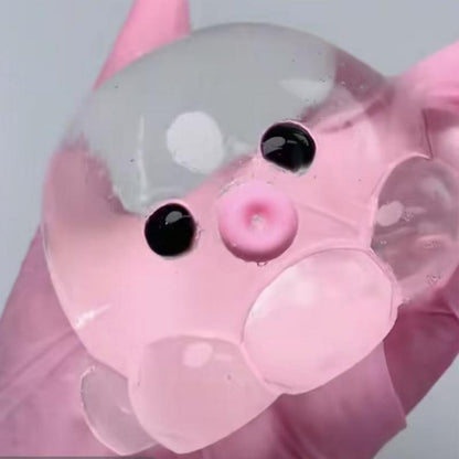 Bubble Hairstyle Game for Kids, Clear Crystal Octopus Hand Relax Toy, Squeeze Fidget Toy