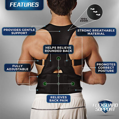 Magnetic Therapy Posture Corrector, Shoulder Support Belt for Men and Women, Posture Corset, Braces and Support