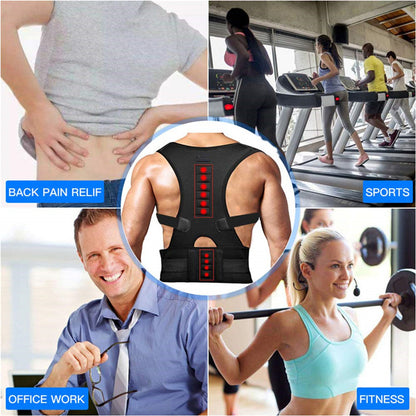 Magnetic Therapy Posture Corrector, Shoulder Support Belt for Men and Women, Posture Corset, Braces and Support