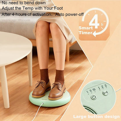 Foot Warmer USB Electric with Massage, Electric Heated Feet Pad Constant Temperature, Warmer for Home