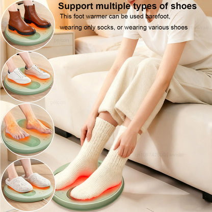 Foot Warmer USB Electric with Massage, Electric Heated Feet Pad Constant Temperature, Warmer for Home
