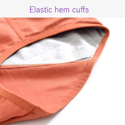 Womens High Waist Menstrual Panties Leakproof Cotton Period Underwear