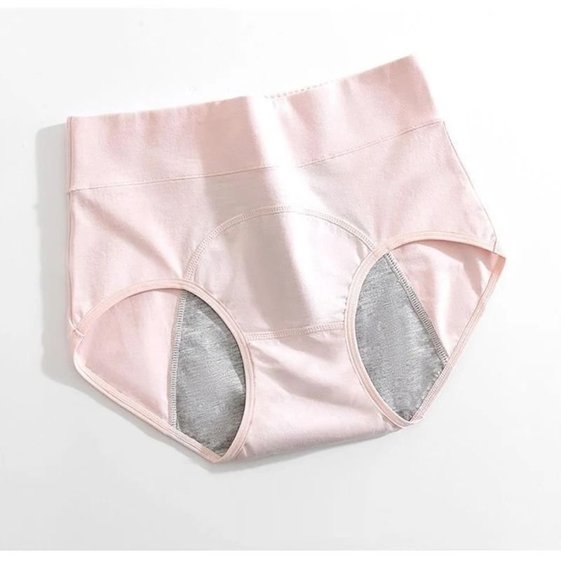 Womens High Waist Menstrual Panties Leakproof Cotton Period Underwear