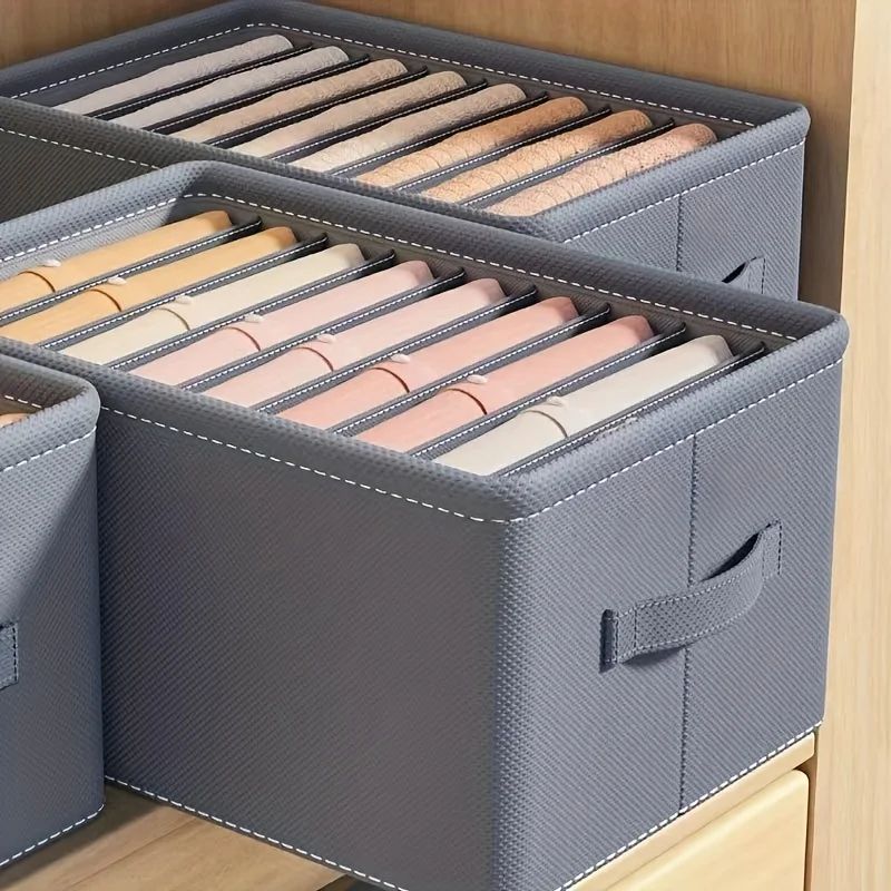 PP Board Clothes Storage Box Organizer – Divided Closet Organizer for Jeans, Sweaters, Shirts & Pants