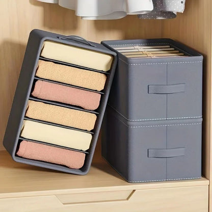 PP Board Clothes Storage Box Organizer – Divided Closet Organizer for Jeans, Sweaters, Shirts & Pants