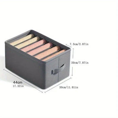 PP Board Clothes Storage Box Organizer – Divided Closet Organizer for Jeans, Sweaters, Shirts & Pants