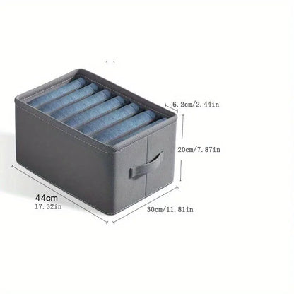 PP Board Clothes Storage Box Organizer – Divided Closet Organizer for Jeans, Sweaters, Shirts & Pants