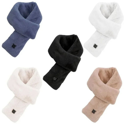 USB Heated Winter Scarf for Men and Women Adjustable Temperature