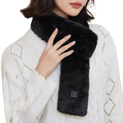USB Heated Winter Scarf for Men and Women Adjustable Temperature