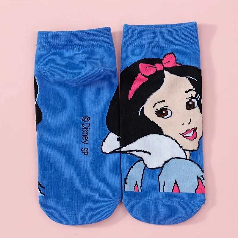 Cute Cartoon Casual Socks for Women 5 Pair Set