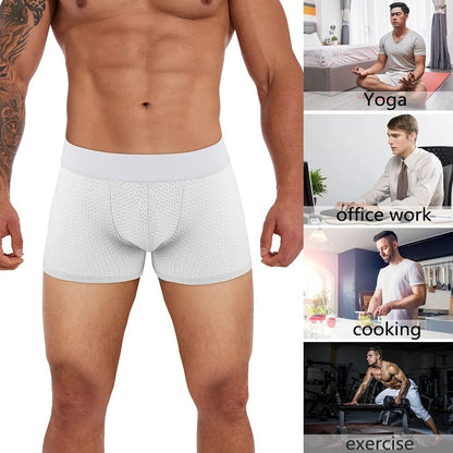 Mens Padded Hip Lift Body Shaper Boxer Briefs