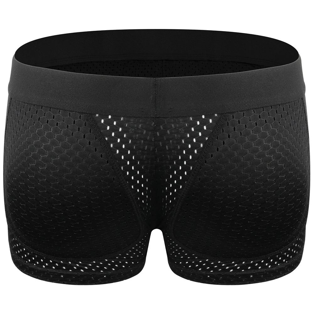 Mens Padded Hip Lift Body Shaper Boxer Briefs