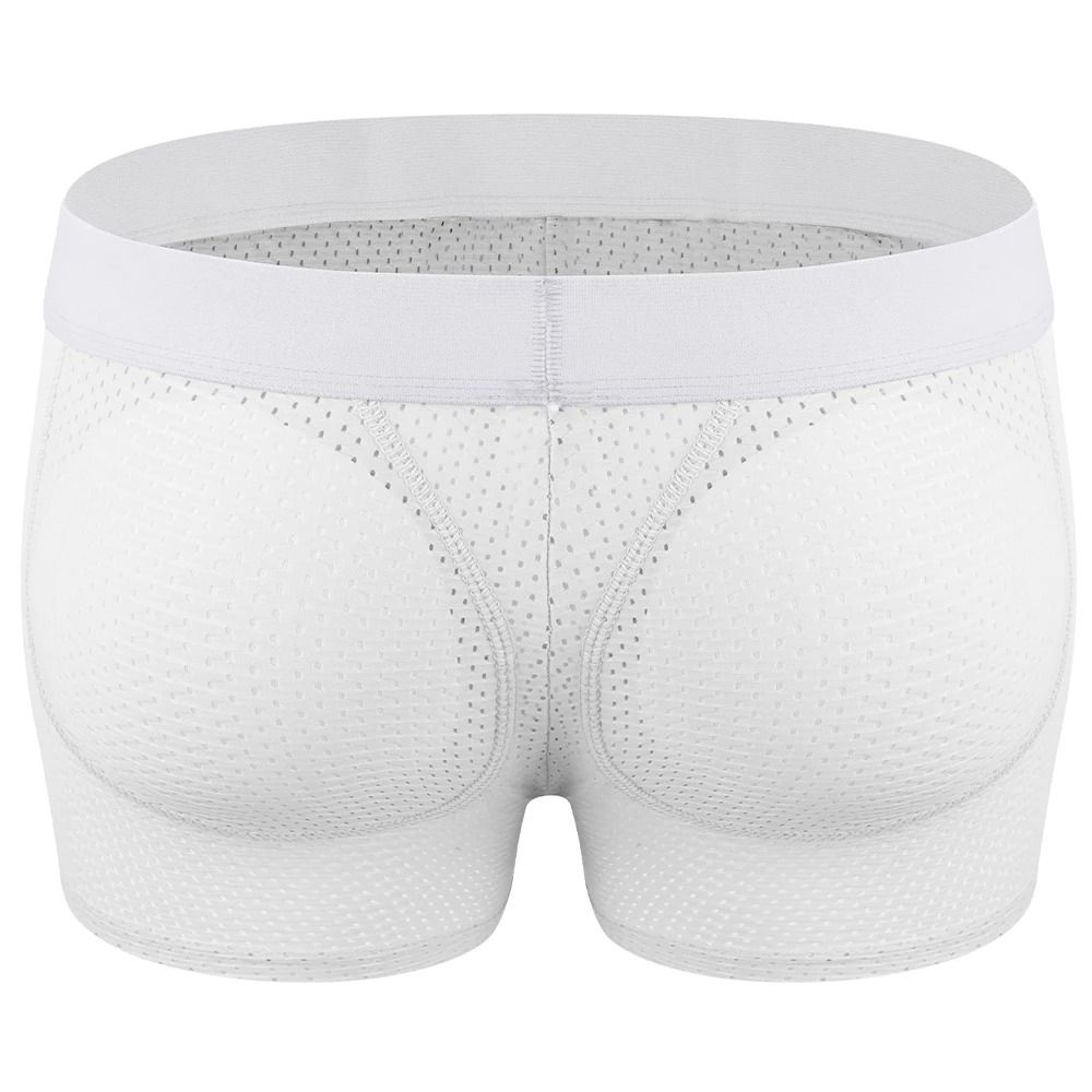 Mens Padded Hip Lift Body Shaper Boxer Briefs