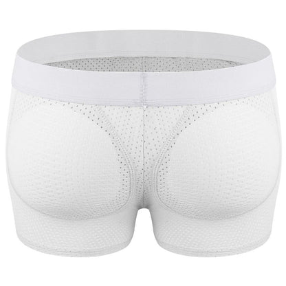 Mens Padded Hip Lift Body Shaper Boxer Briefs