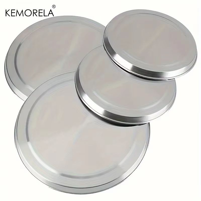 4-Pack Stainless Steel Electric Stove Burner Covers (2 Small + 2 Large) Rustproof Round Cooktop Cover Plates