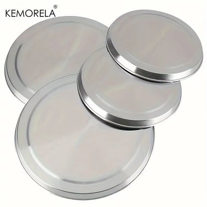 4-Pack Stainless Steel Electric Stove Burner Covers (2 Small + 2 Large) Rustproof Round Cooktop Cover Plates