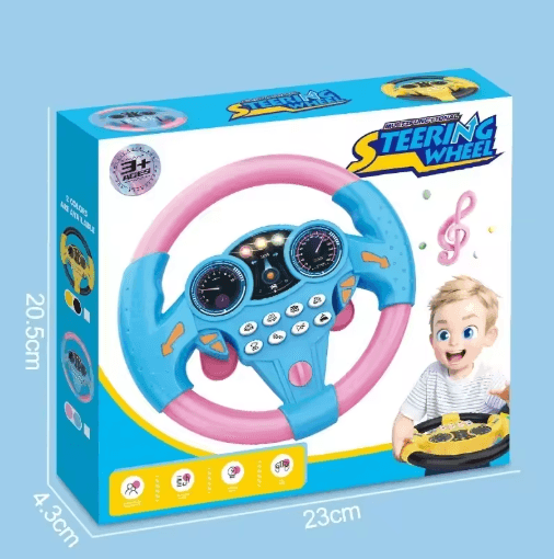 Light Up Infant Interactive Stroller Steering Wheel Toy for Early Learning