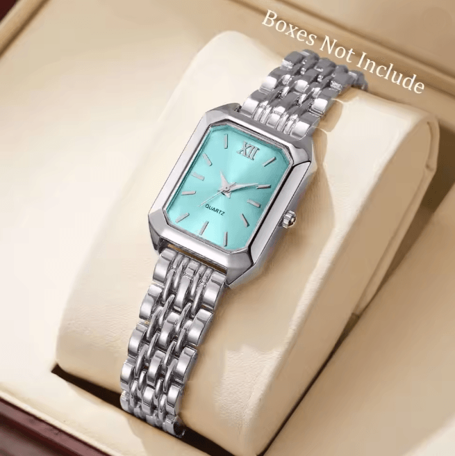 Rectangle Womens Quartz Watch Elegant Luxury Analog Style